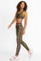 Johnny Was Active | Women HIRZ CAMO HIGH WAIST RIBBED WAISTBAND LEGGING Hirz