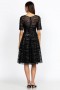 Johnny Was Dresses | Women Black Beaded Mesh Dress Black