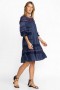 Johnny Was Dresses | Women REINA MINI DRESS Sapphire Blue