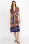 Johnny Was Dresses | Women THE JANIE FAVORITE TIERED TEA LENGTH DRESS Demarne Print