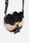 Johnny Was Handbags | Women CESTINO ITALIAN RAFFIA BUCKET BAG Black