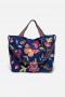 Johnny Was Handbags | Women GRACEY LINEN TOTE BAG Sailor Blue