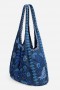 Johnny Was Handbags | Women TARRA SLOUCHY TOTE BAG Denim Blue