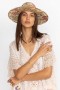 Johnny Was Hats | Women METALLI BEACH HAT Natural