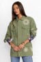 Johnny Was Outerwear | Women ANDROMEDA PARIS DRAWSTRING ARMY COAT Tortoise