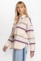 Johnny Was Outerwear | Women BRIGITTA OVERSIZED SHIRT JACKET Aztec Stripe