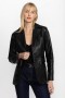 Johnny Was Outerwear | Women ITALIAN LEATHER CLASSIC BLAZER Black