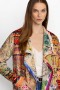 Johnny Was Outerwear | Women JOAN WRAP SHERPA JACKET- MOSAIC Mosaic