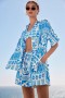Johnny Was Swim & Resort | Women ACANTHA EASY SET CAMP SHIRT Calliope
