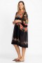 Johnny Was Swim & Resort | Women BLACK ROYAL EASY COVERUP DRESS Multi