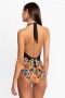 Johnny Was Swim & Resort | Women BLACK ROYAL HALTER ONE PIECE Multi