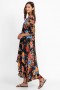 Johnny Was Swim & Resort | Women BLACK ROYAL LONG RUFFLE KIMONO Multi