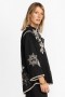Johnny Was Tops | Women ADDISON KIMONO SLEEVE SHIRT Black