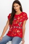 Johnny Was Tops | Women AVERI RELAXED TEE Racer Red
