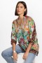 Johnny Was Tops | Women AVIINA TUNIC Miller Tigre Scarf Print