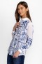 Johnny Was Tops | Women BOTANIQUE DOUBLE BUTTON OVERSIZED SHIRT White