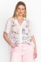 Johnny Was Tops | Women COOPER EMBROIDERED BUTTON UP White