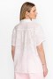 Johnny Was Tops | Women COOPER EMBROIDERED BUTTON UP White