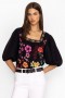 Johnny Was Tops | Women ENNOKI BLOUSE Black