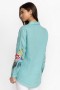 Johnny Was Tops | Women GRACEY LINEN OVERSIZED SHIRT Marine Blue