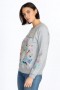 Johnny Was Tops | Women Hamptons Raglan Sweatshirt Light Heather Gray