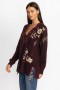 Johnny Was Tops | Women Ivey Baja Pullover Eggplant