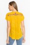 Johnny Was Tops | Women LAFARET BLOUSE Golden Pineapple