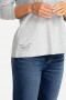 Johnny Was Tops | Women Long Sleeve V-Neck Layering Tee Heather Grey