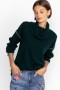Johnny Was Tops | Women Rhode Cowl Neck Sweater Emerald