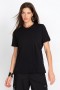Johnny Was Tops | Women Short Sleeve Crew Neck Layering Tee Black