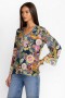 Johnny Was Tops | Women THE JANIE FAVORITE V-NECK KIMONO SLEEVE TEE Wildbird