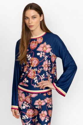 Johnny Was Active | Women Bee Active Kimono Sleeve Swing Tee Montreux