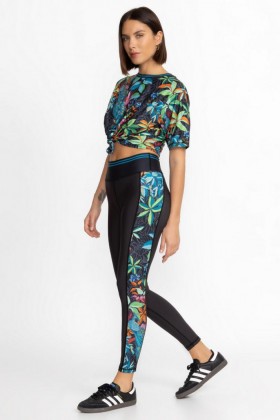 Johnny Was Active | Women Bee Active Legging With Pockets Paon Print