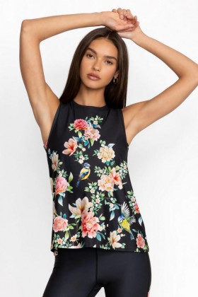 Johnny Was Active | Women BIRDIE HIGH NECK ACTIVE SWING TANK Birdie