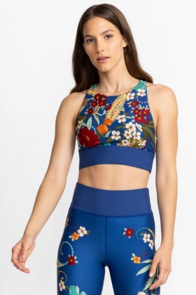 Johnny Was Active | Women Teebee High Neck Cutout Sports Bra Teebee