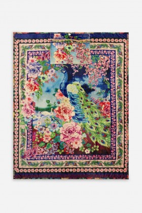 Johnny Was Blankets | Women Peacock Travel Blanket Peacock