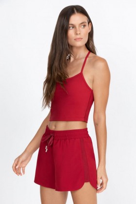 Johnny Was Bottoms | Women Elements Waist Shorts Rio Red