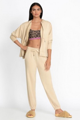 Johnny Was Bottoms | Women Forward Side Seam Jogger Irish Cream