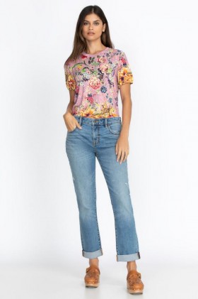 Johnny Was Bottoms | Women Johnny Was Basic Boyfriend Jean Indigo