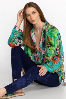 Johnny Was Bottoms | Women LIBBI TONAL LEGGING Blue Night