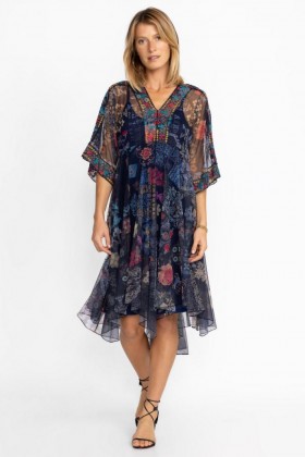 Johnny Was Dresses | Women ELREY KAFTAN MESH DRESS Multi