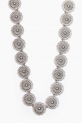 Johnny Was Jewelry | Women RIVER RANCH CONCHO NECKLACE Silver