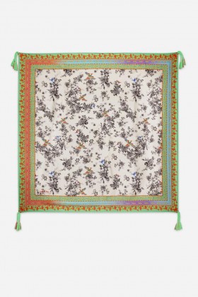 Johnny Was Scarves | Women DREAMER GARDEN SCARF Dreamer Ivory