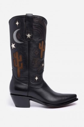 Johnny Was Shoes | Women Desert Cowboy Boot Black