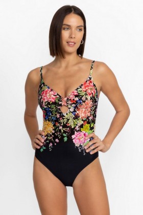 Johnny Was Swim & Resort | Women METALLI NOTTE KEYHOLE ONE PIECE Metalli Notte