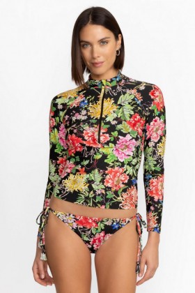 Johnny Was Swim & Resort | Women METALLI NOTTE LONG SLEEVE SURF SHIRT Metalli Notte