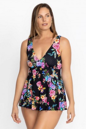 Johnny Was Swim & Resort | Women SOGNATORE NERO BACK TIE SKIRTED ONE Sognatore