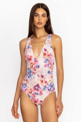 Johnny Was Swim & Resort | Women SUMMER DAYS EYELET CROSSBACK ONE PIECE Summer Days
