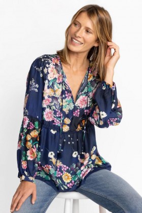 Johnny Was Tops | Women BURSTING ECHO BLOUSE Bursting