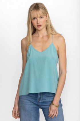 Johnny Was Tops | Women ETTA CAMI TOP Marine Blue